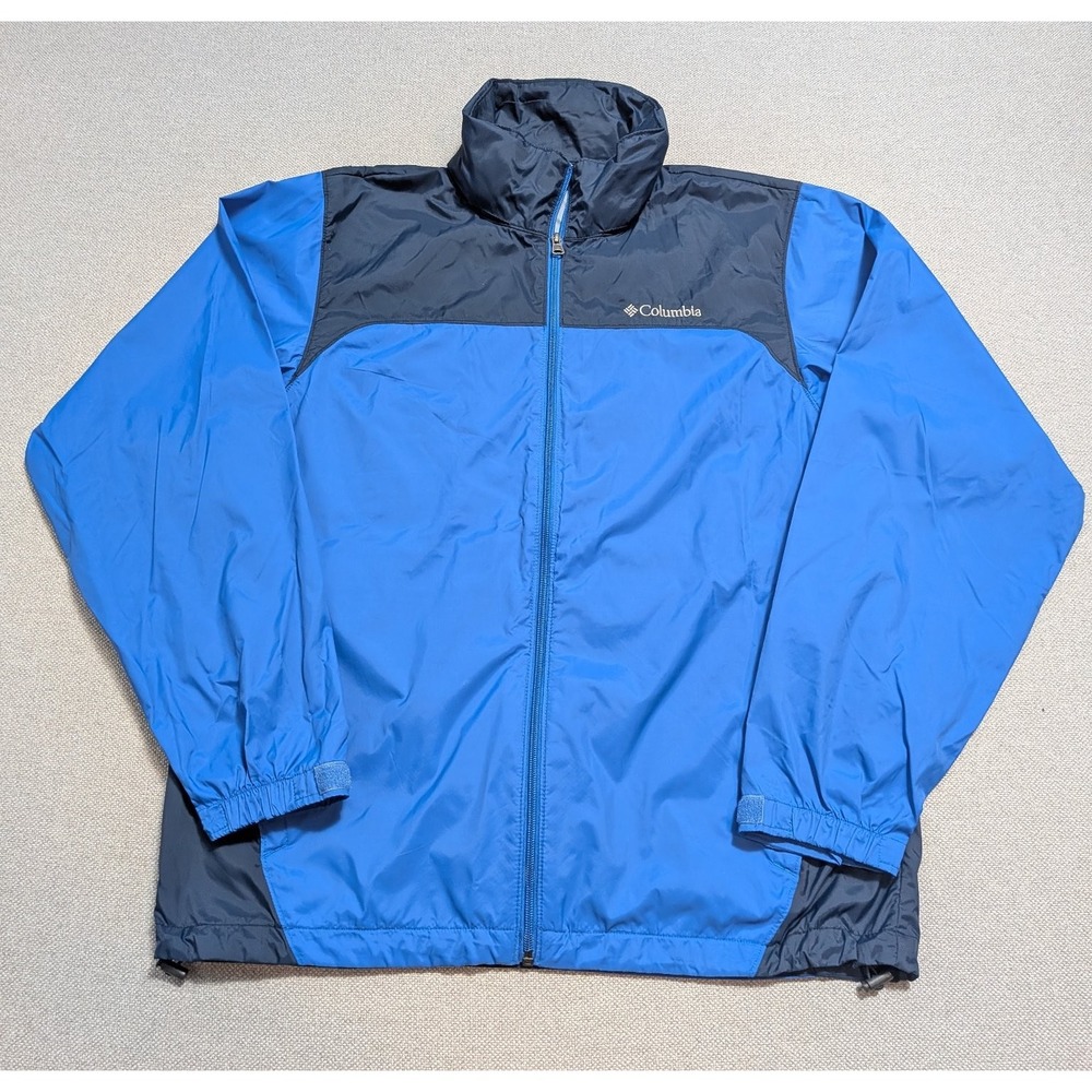 Columbia Men's M Glennaker Lake II Blue Navy Windbreaker Rain Jacket